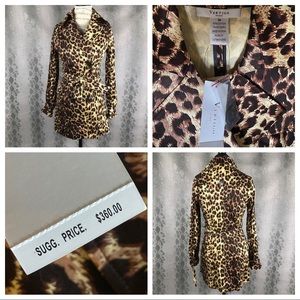 Stylish Cheetah Trench Coat by Vertigo Paris
